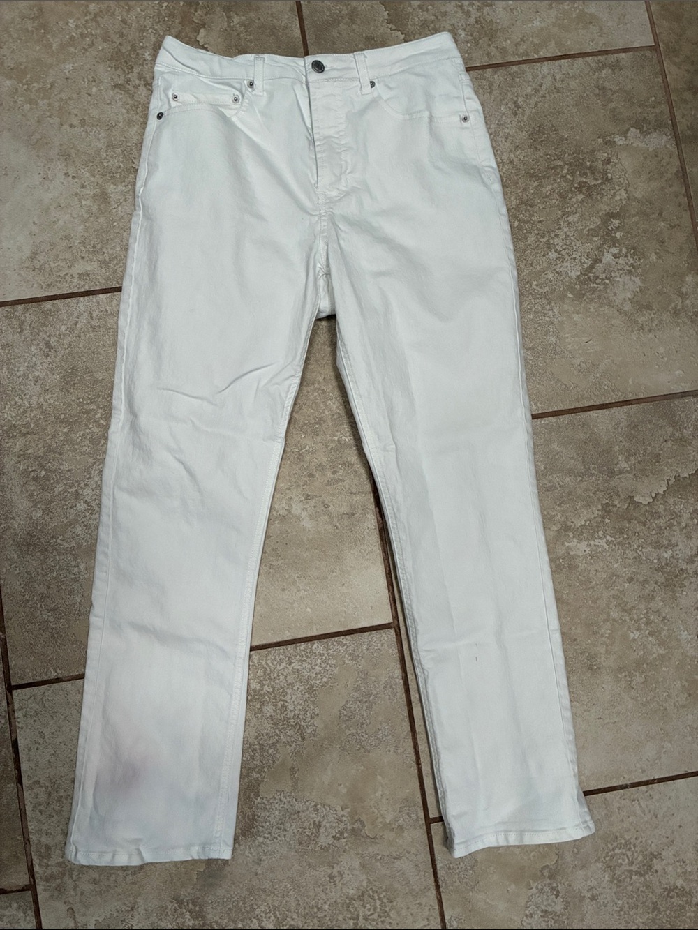 Frye White Straight-Leg Women's Jeans
